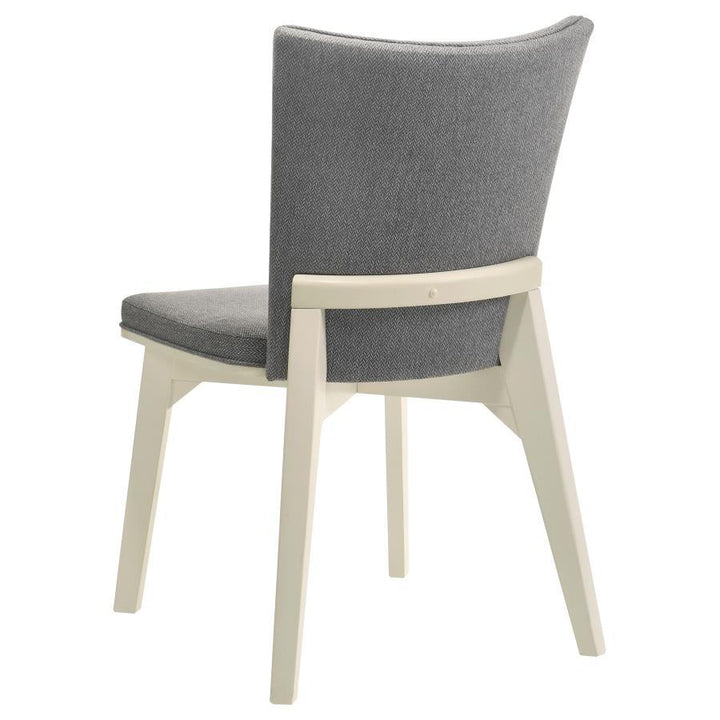 Biloxi - Upholstered Dining Side Chair (Set of 2) - Gray Chair Set modern furniture Contempo Furniture