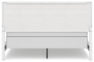 Binterglen California King Panel Bed - White Panel Bed modern furniture Contempo Furniture