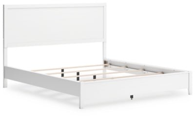 Binterglen California King Panel Bed - White Panel Bed modern furniture Contempo Furniture