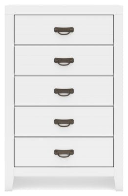 Binterglen Chest of Drawers - White Accent Chest modern furniture Contempo Furniture