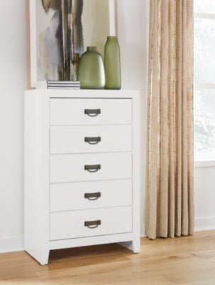 Binterglen Chest of Drawers - White Accent Chest modern furniture Contempo Furniture