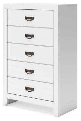 Binterglen Chest of Drawers - White Accent Chest modern furniture Contempo Furniture