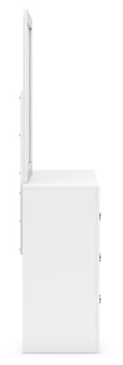 Binterglen Dresser and Mirror - White Dresser &amp; Mirror modern furniture Contempo Furniture