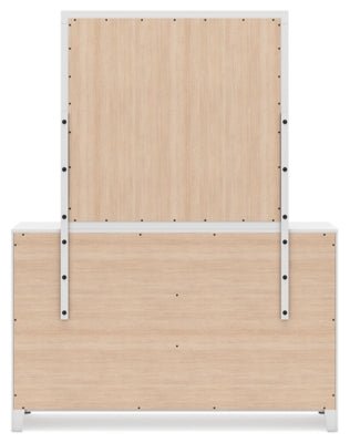 Binterglen Dresser and Mirror - White Dresser & Mirror modern furniture Contempo Furniture