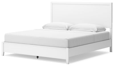 Binterglen King Panel Bed - White Panel Bed modern furniture Contempo Furniture