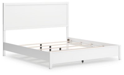 Binterglen King Panel Bed - White Panel Bed modern furniture Contempo Furniture