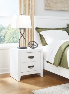 Binterglen Nightstand - White Accent Nightstand modern furniture Contempo Furniture