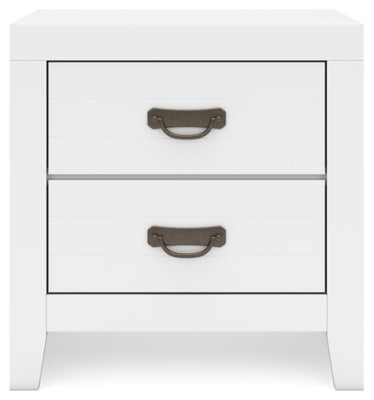 Binterglen Nightstand - White Accent Nightstand modern furniture Contempo Furniture