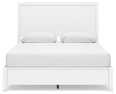 Binterglen Queen Panel Bed - White Panel Bed modern furniture Contempo Furniture