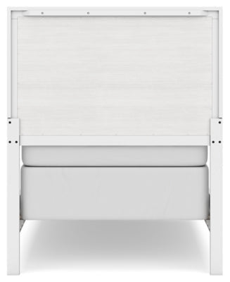 Binterglen Twin Panel Bed - White Panel Bed modern furniture Contempo Furniture