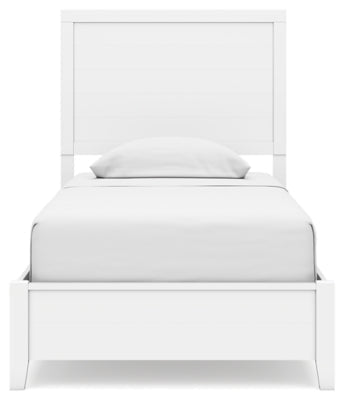 Binterglen Twin Panel Bed - White Panel Bed modern furniture Contempo Furniture