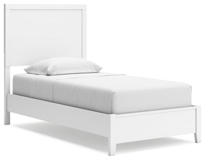 Binterglen Twin Panel Bed - White Panel Bed modern furniture Contempo Furniture
