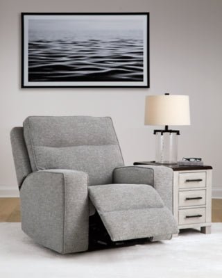 Biscoe Power Recliner - Dark Gray Reclining Chair modern furniture Contempo Furniture