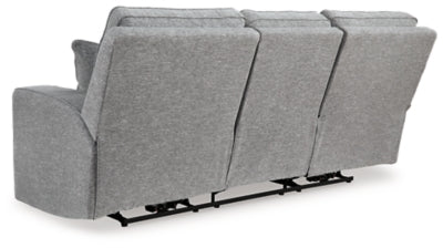 Biscoe Power Reclining Sofa - Dark Gray Power Reclining Sofa modern furniture Contempo Furniture