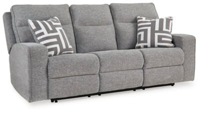 Biscoe Power Reclining Sofa - Dark Gray Power Reclining Sofa modern furniture Contempo Furniture