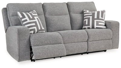 Biscoe Power Reclining Sofa - Dark Gray Power Reclining Sofa modern furniture Contempo Furniture