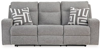 Biscoe Power Reclining Sofa - Dark Gray Power Reclining Sofa modern furniture Contempo Furniture