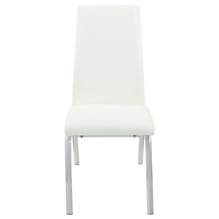 Bishop - Upholstered Dining Side Chair (Set of 2) - White Chair Set modern furniture Contempo Furniture