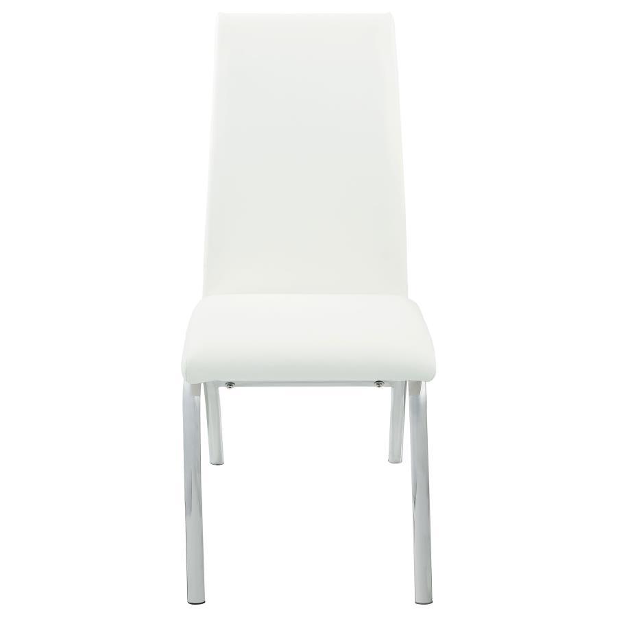 Bishop - Upholstered Dining Side Chair (Set of 2) - White Chair Set modern furniture Contempo Furniture