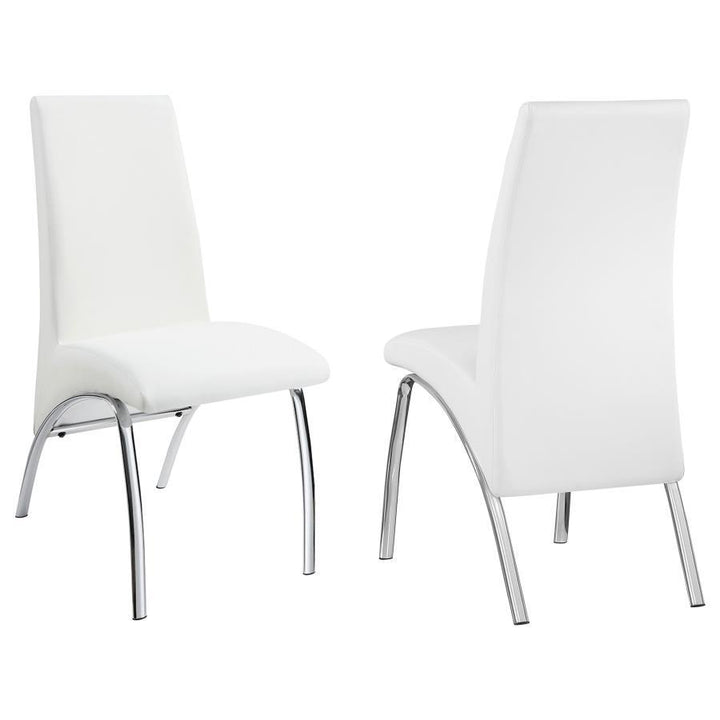 Bishop - Upholstered Dining Side Chair (Set of 2) - White Chair Set modern furniture Contempo Furniture