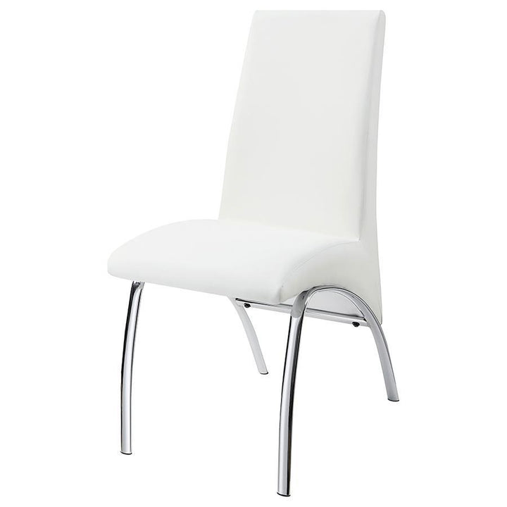 Bishop - Upholstered Dining Side Chair (Set of 2) - White Chair Set modern furniture Contempo Furniture
