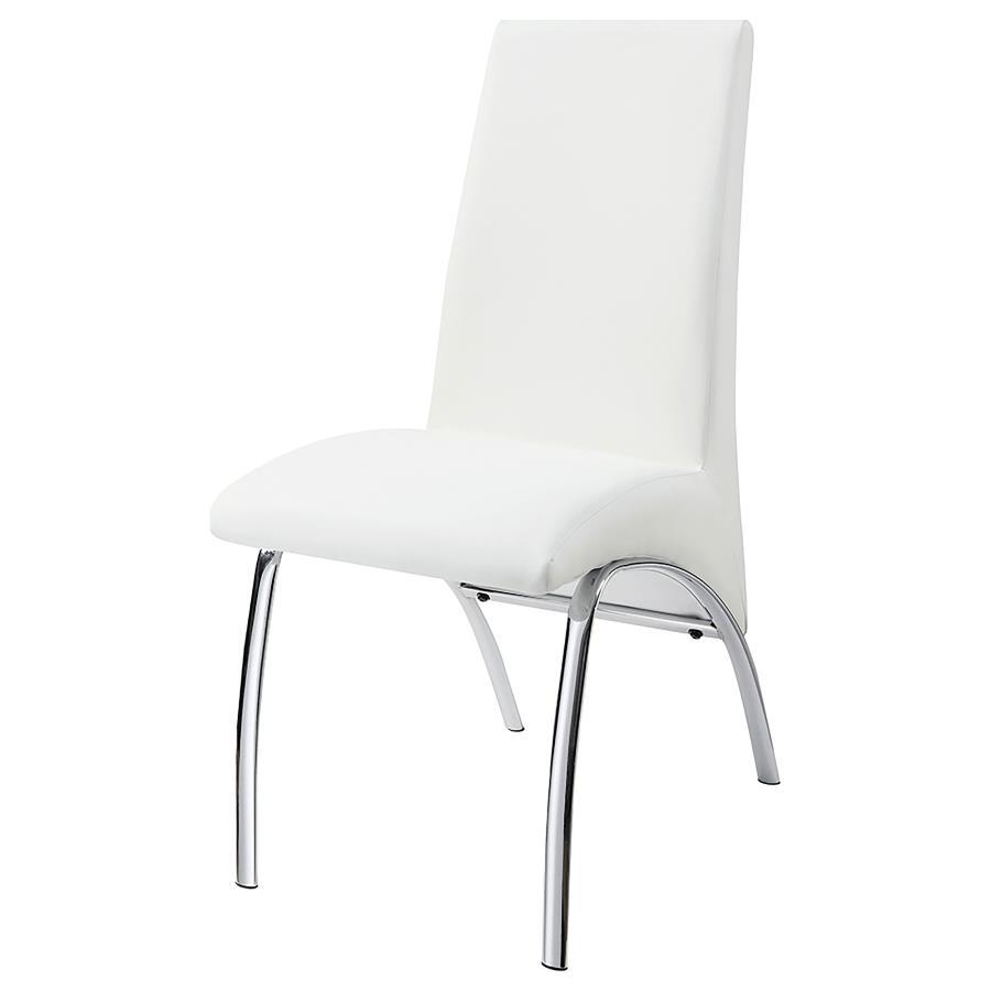 Bishop - Upholstered Dining Side Chair (Set of 2) - White Chair Set modern furniture Contempo Furniture