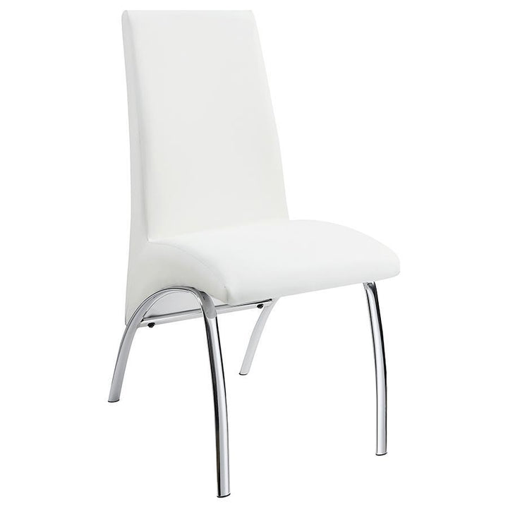 Bishop - Upholstered Dining Side Chair (Set of 2) - White Chair Set modern furniture Contempo Furniture