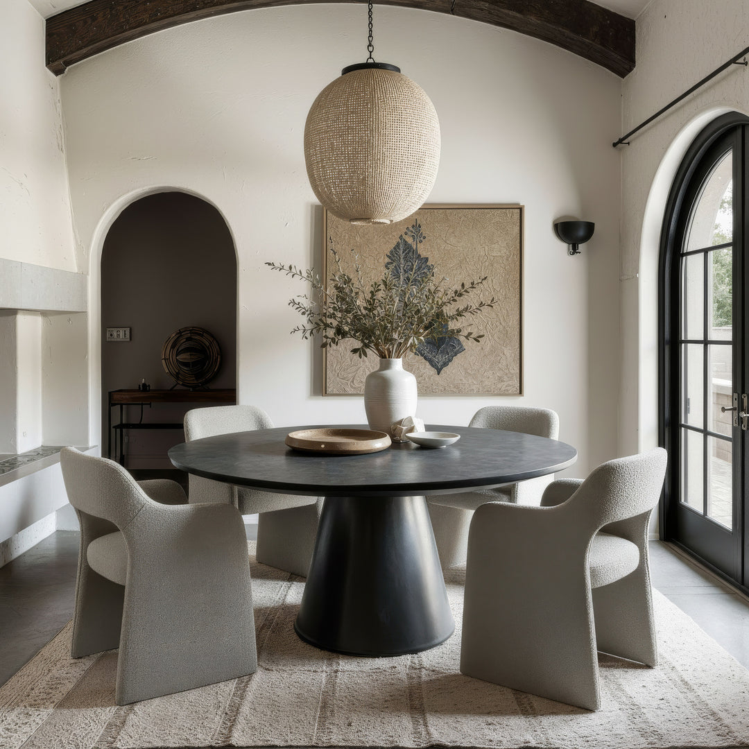 Bishop - Modern Grey Fabric Dining Chair