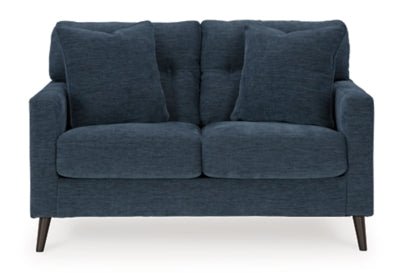 Bixler Loveseat - Blue Stationary Loveseat modern furniture Contempo Furniture
