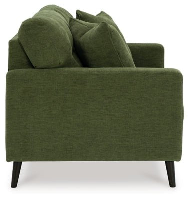 Bixler Loveseat - Green Stationary Loveseat modern furniture Contempo Furniture