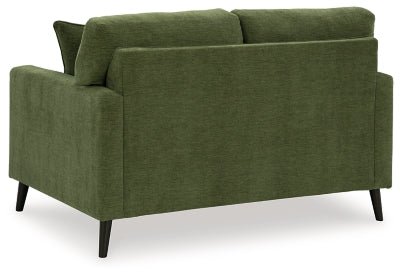 Bixler Loveseat - Green Stationary Loveseat modern furniture Contempo Furniture
