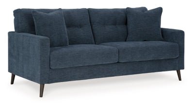Bixler Sofa - Blue Stationary Sofa modern furniture Contempo Furniture