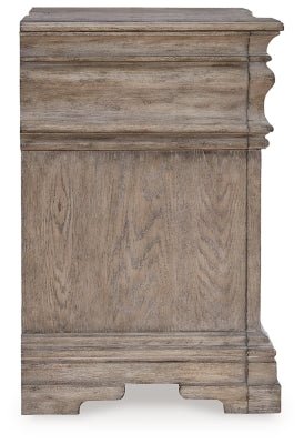 Blairhurst Nightstand - Light Brown Nightstand w/ Charging Station modern furniture Contempo Furniture
