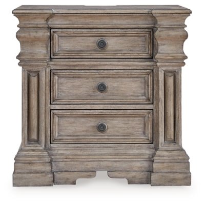 Blairhurst Nightstand - Light Brown Nightstand w/ Charging Station modern furniture Contempo Furniture