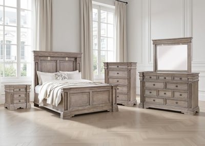 Blairhurst Queen Panel Bed - Light Brown Panel Bed modern furniture Contempo Furniture