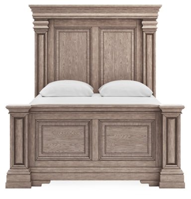Blairhurst Queen Panel Bed - Light Brown Panel Bed modern furniture Contempo Furniture