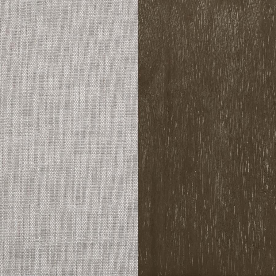 Blanchett - Upholstered Bobbin Accent Chair - Beige And Natural Accent Chair modern furniture Contempo Furniture