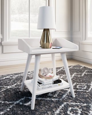 Blariden Accent Table - White Accent Table modern furniture Contempo Furniture