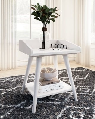 Blariden Accent Table - White Accent Table modern furniture Contempo Furniture