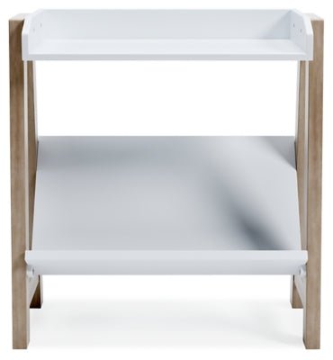 Blariden Small Bookcase - White Standard Bookcase modern furniture Contempo Furniture