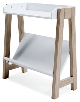 Blariden Small Bookcase - White Standard Bookcase modern furniture Contempo Furniture