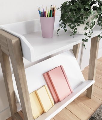 Blariden Small Bookcase - White Standard Bookcase modern furniture Contempo Furniture