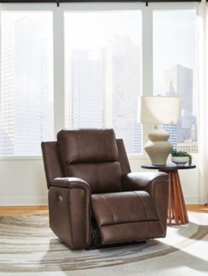 Bleckley Power Recliner - Dark Brown Reclining Chair modern furniture Contempo Furniture