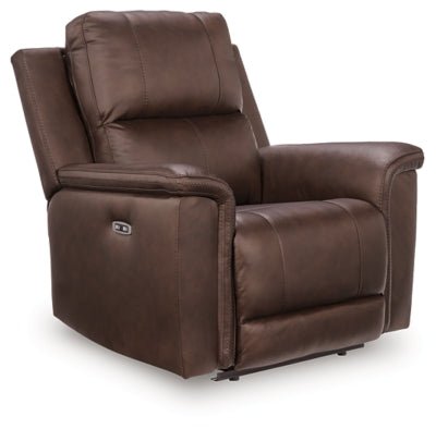 Bleckley Power Recliner - Dark Brown Reclining Chair modern furniture Contempo Furniture