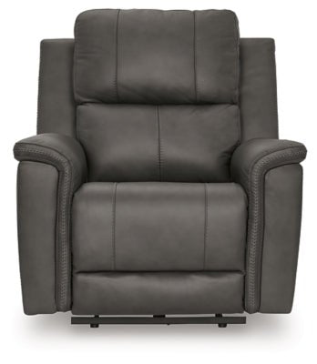 Bleckley Power Recliner - Dark Gray | Ashley Furniture