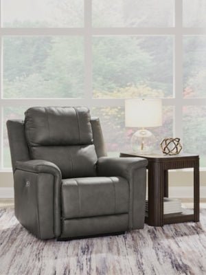Bleckley Power Recliner - Dark Gray Reclining Chair modern furniture Contempo Furniture