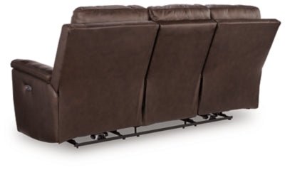 Bleckley Power Reclining Sofa - Dark Brown Power Reclining Sofa modern furniture Contempo Furniture