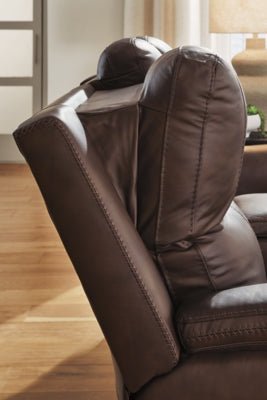 Bleckley Power Reclining Sofa - Dark Brown Power Reclining Sofa modern furniture Contempo Furniture