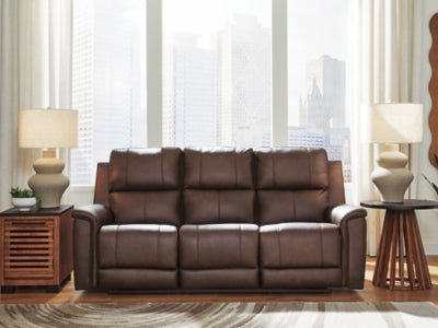 Bleckley Power Reclining Sofa - Dark Brown Power Reclining Sofa modern furniture Contempo Furniture