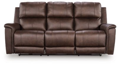 Bleckley Power Reclining Sofa - Dark Brown | Ashley Furniture